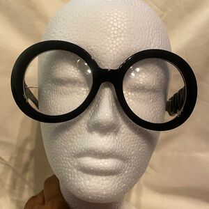 CAbi Bold Black Oversized Glasses OS